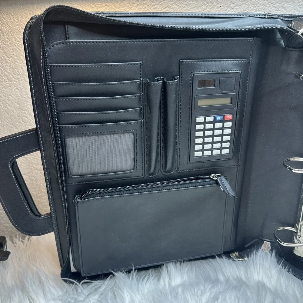 $31 🌙 Franklin Covey 3-Ring Binder Briefcase Calculator
